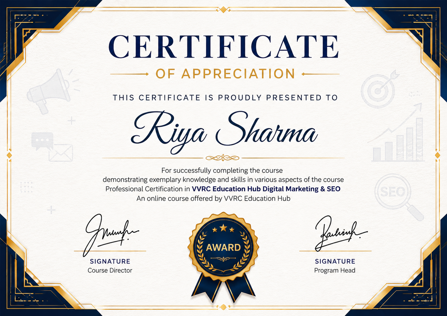 Digital Marketing & SEO Certificate